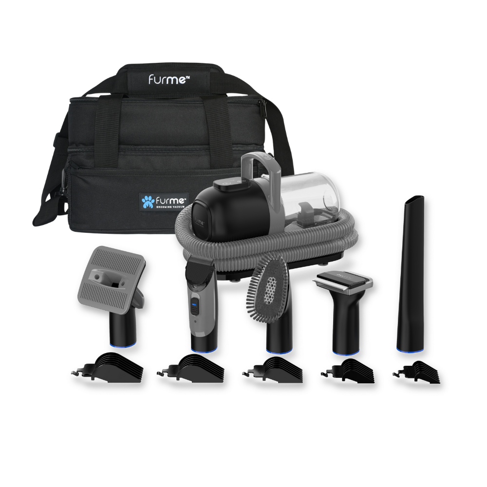 furMe Original Grooming Vacuum with Carrying Case Bundle