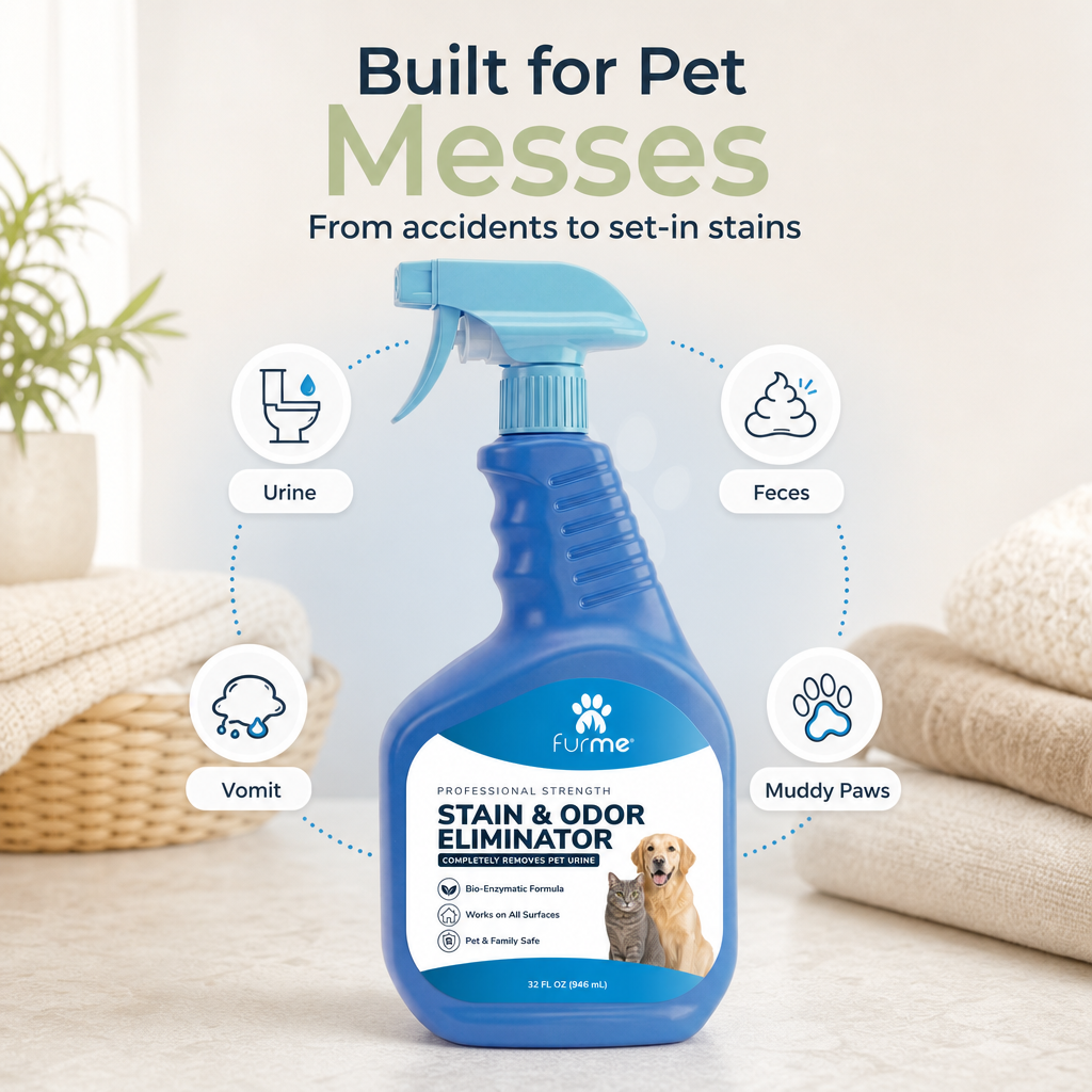 furMe Stain & Odor Eliminator - Professional Formula - 32 oz Bottle