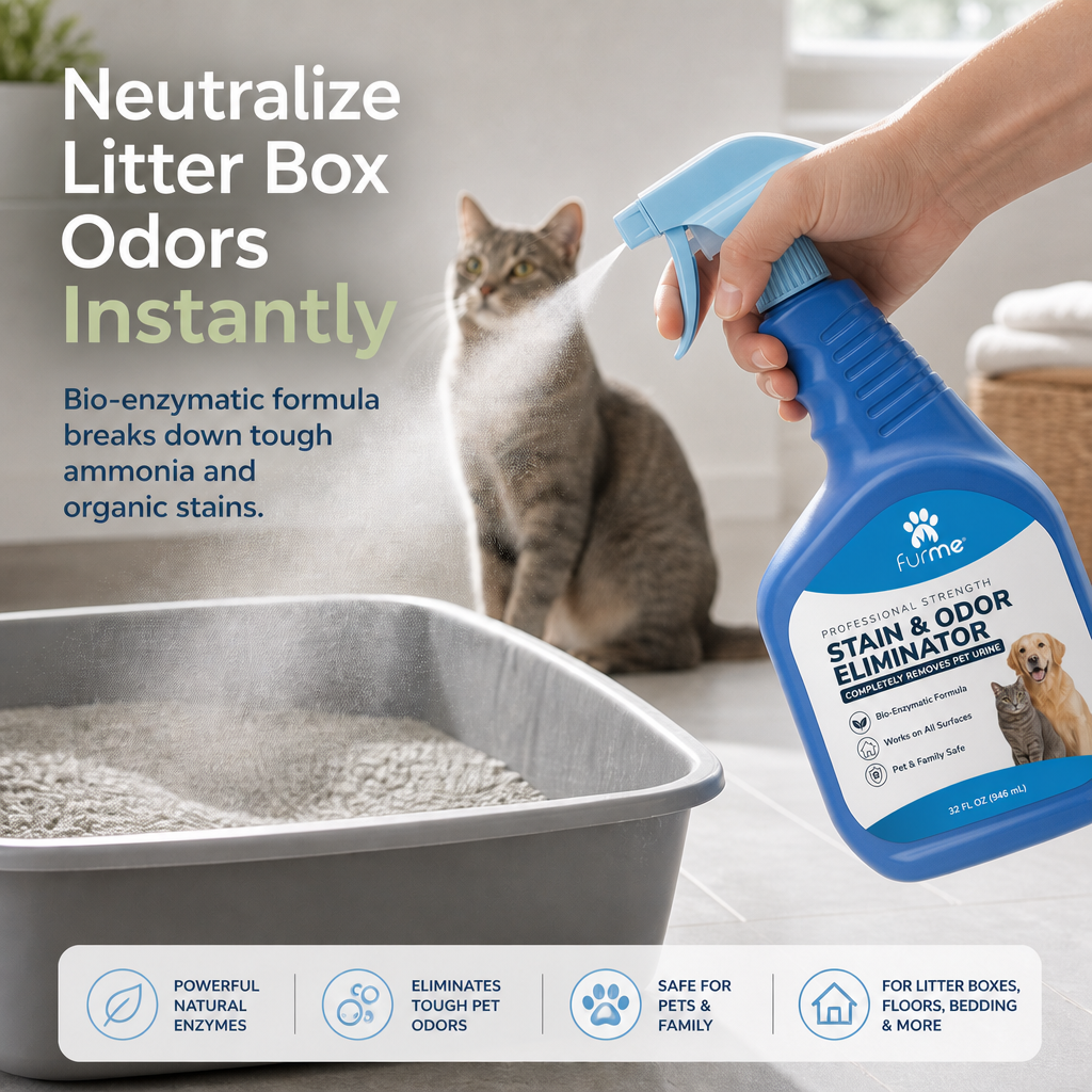 furMe Stain & Odor Eliminator - Professional Formula - 32 oz Bottle