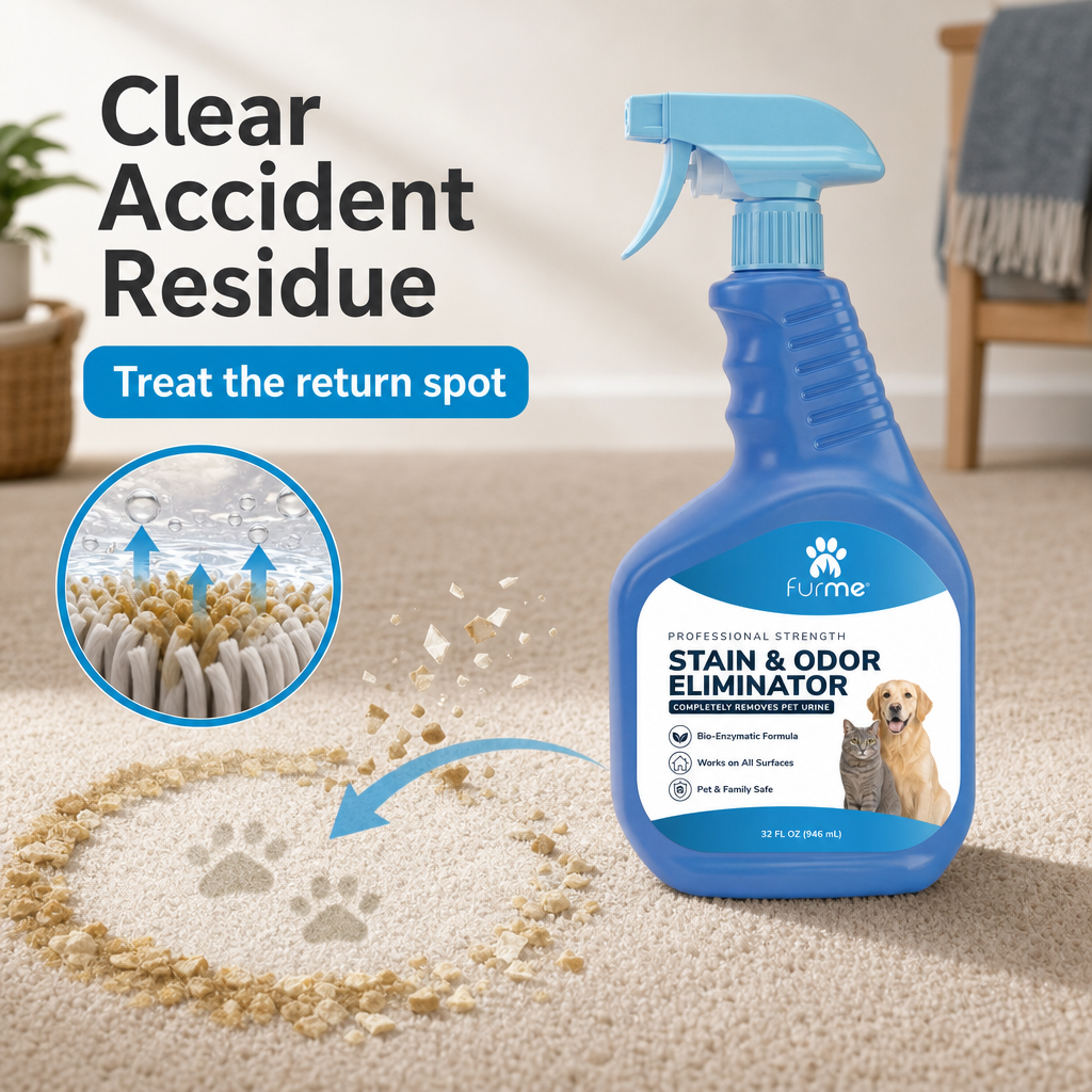 furMe Stain & Odor Eliminator - Professional Formula - 32 oz Bottle
